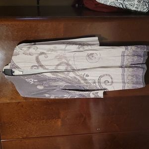 Chico's long cardigan sweater size one